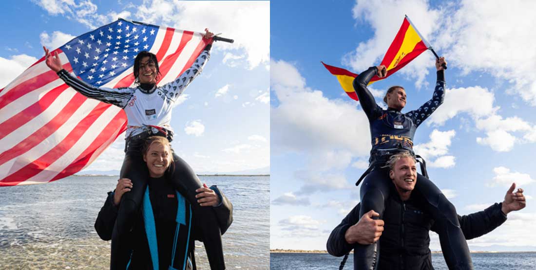 Mikaili Sol and Liam Whaley won Lords of Tram - Skymonster Watersports