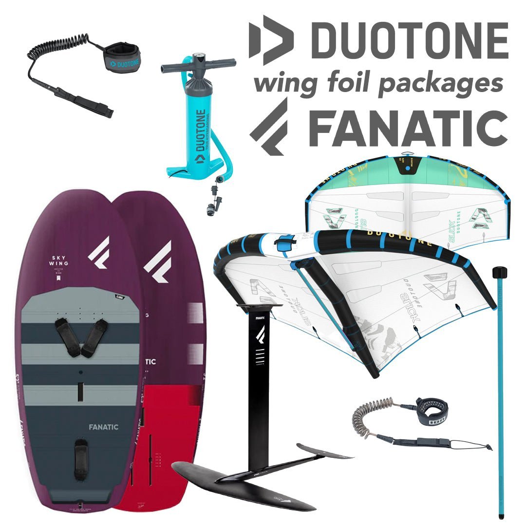 Duotone Fanatic Sky Wing Slick Foil Wing Package + AL 3.0 + high Aspect Foil Set Complete Package - Skymonster Watersports