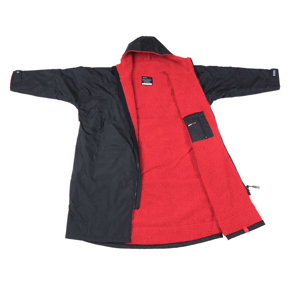 DryRobe Long Sleeve - Black/Red - Skymonster Watersports