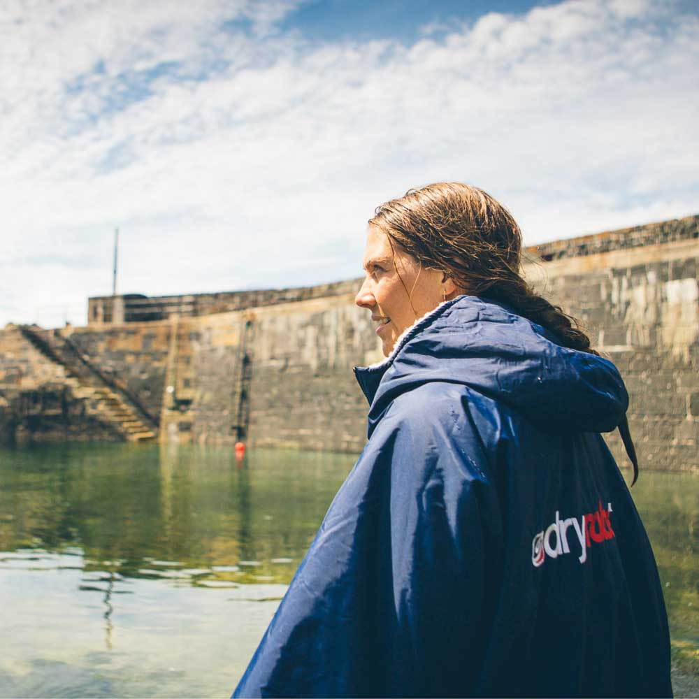 DryRobe Long Sleeve - Navy/Grey - Skymonster Watersports