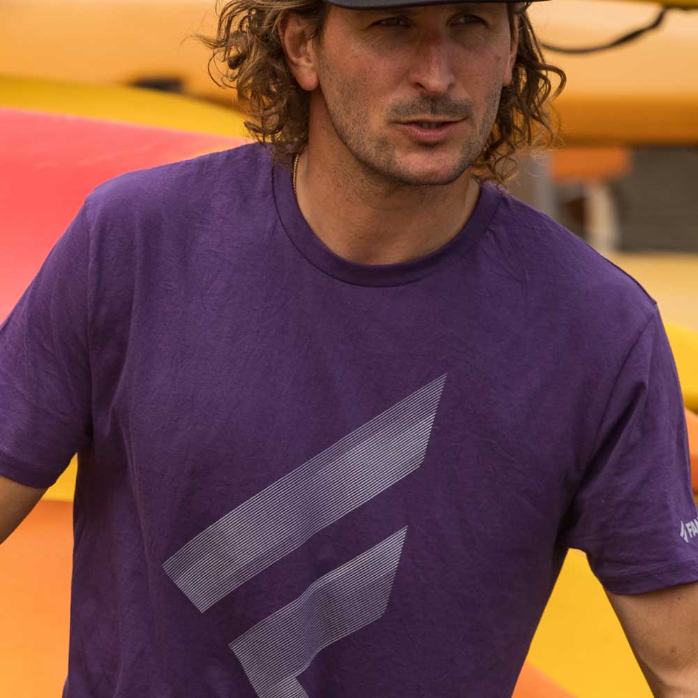 Fanatic Logo T-Shirt - Plum Purple - Skymonster Watersports