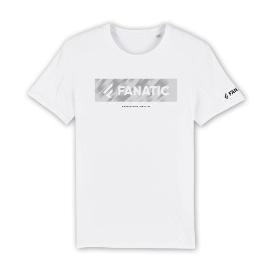 Fanatic Tee SS Mens Logo White - Skymonster Watersports