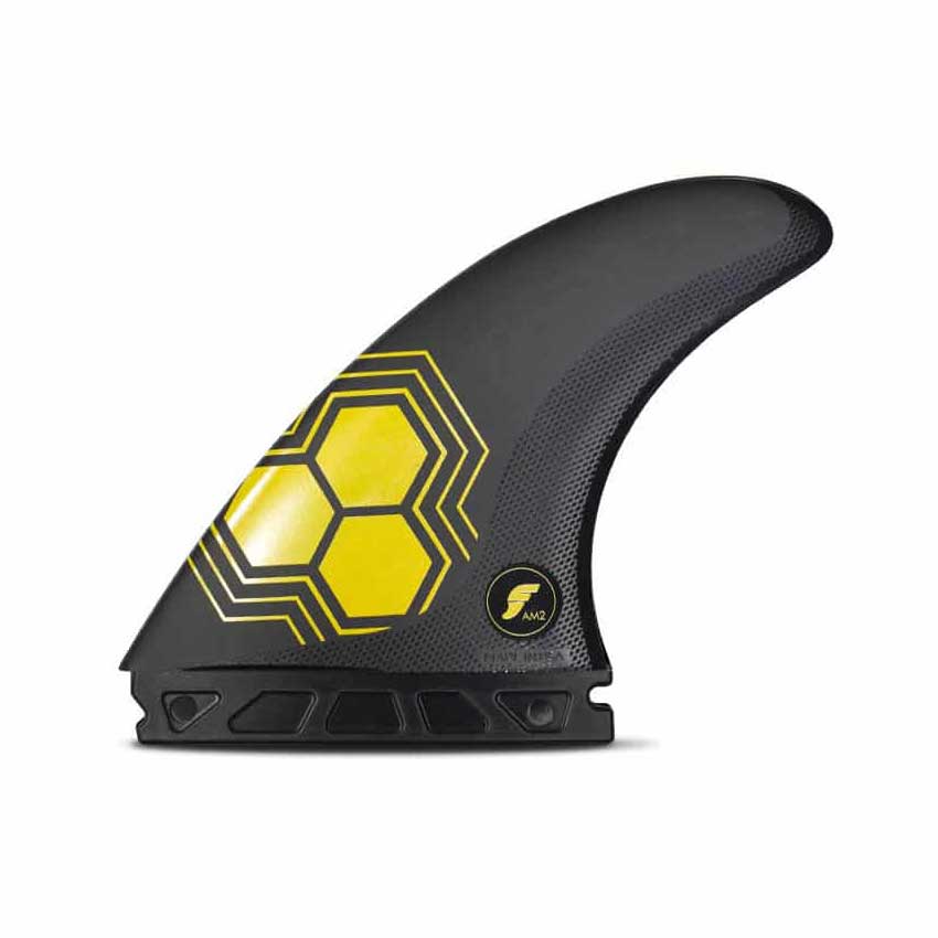 Futures AM2 Alpha Yellow Thruster Fin - Skymonster Watersports