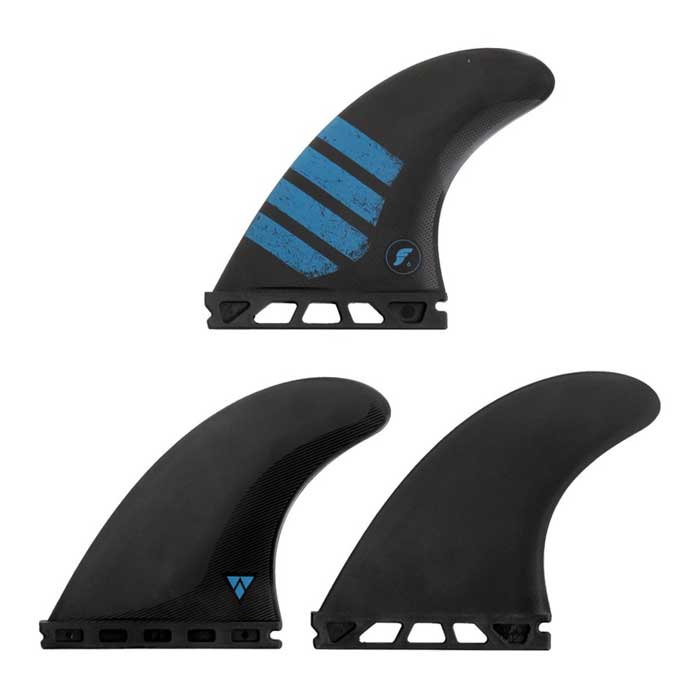 Futures F6 Alpha Thruster Medium Black Blue - Skymonster Watersports