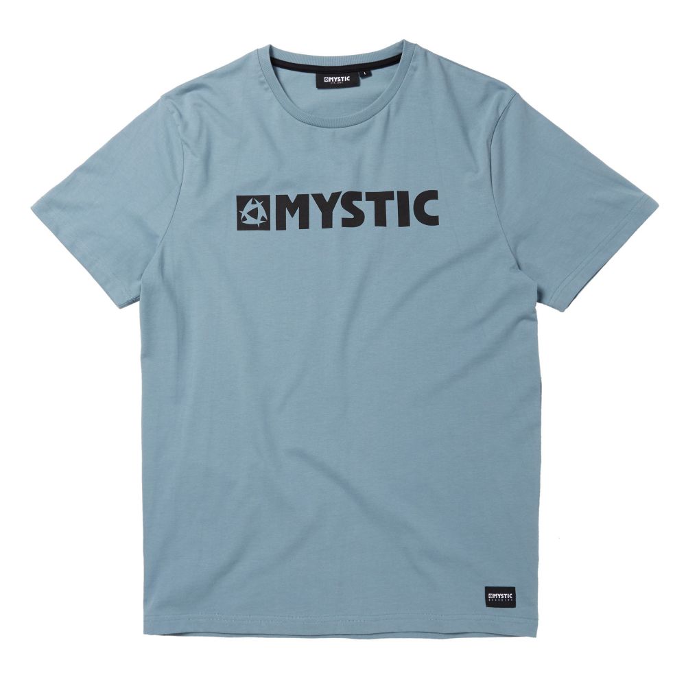 Mystic Brand Tee Grey Blue 2022 - Skymonster Watersports