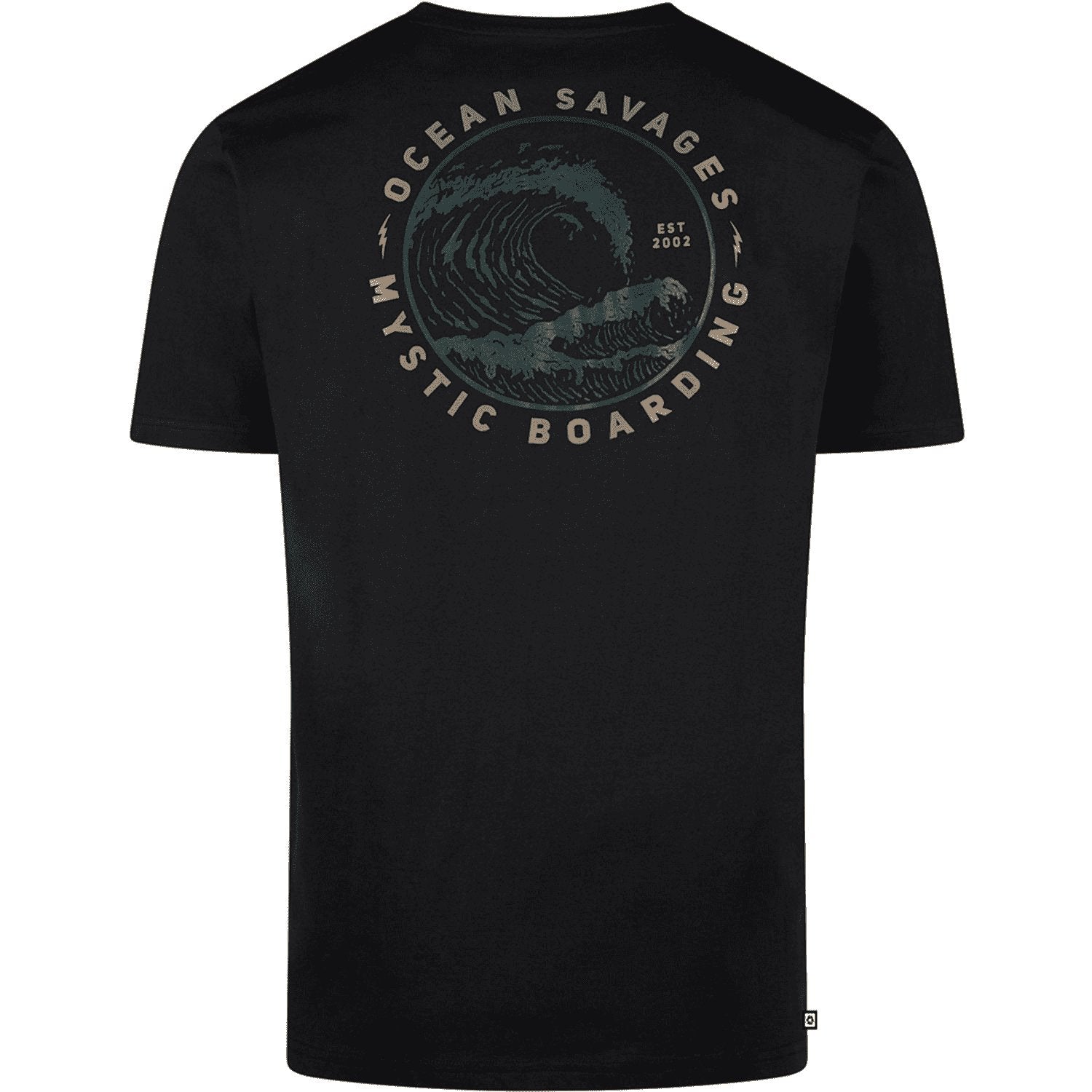 Mystic Savage Tee - Black - Skymonster Watersports