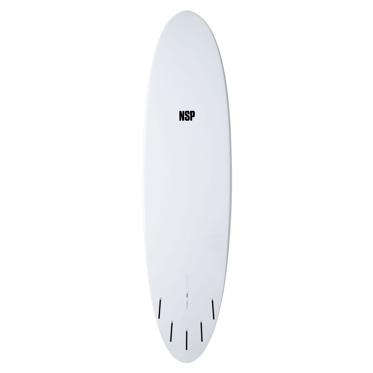 NSP 6’8 Elements Funboard Surfboard - White - Skymonster Watersports