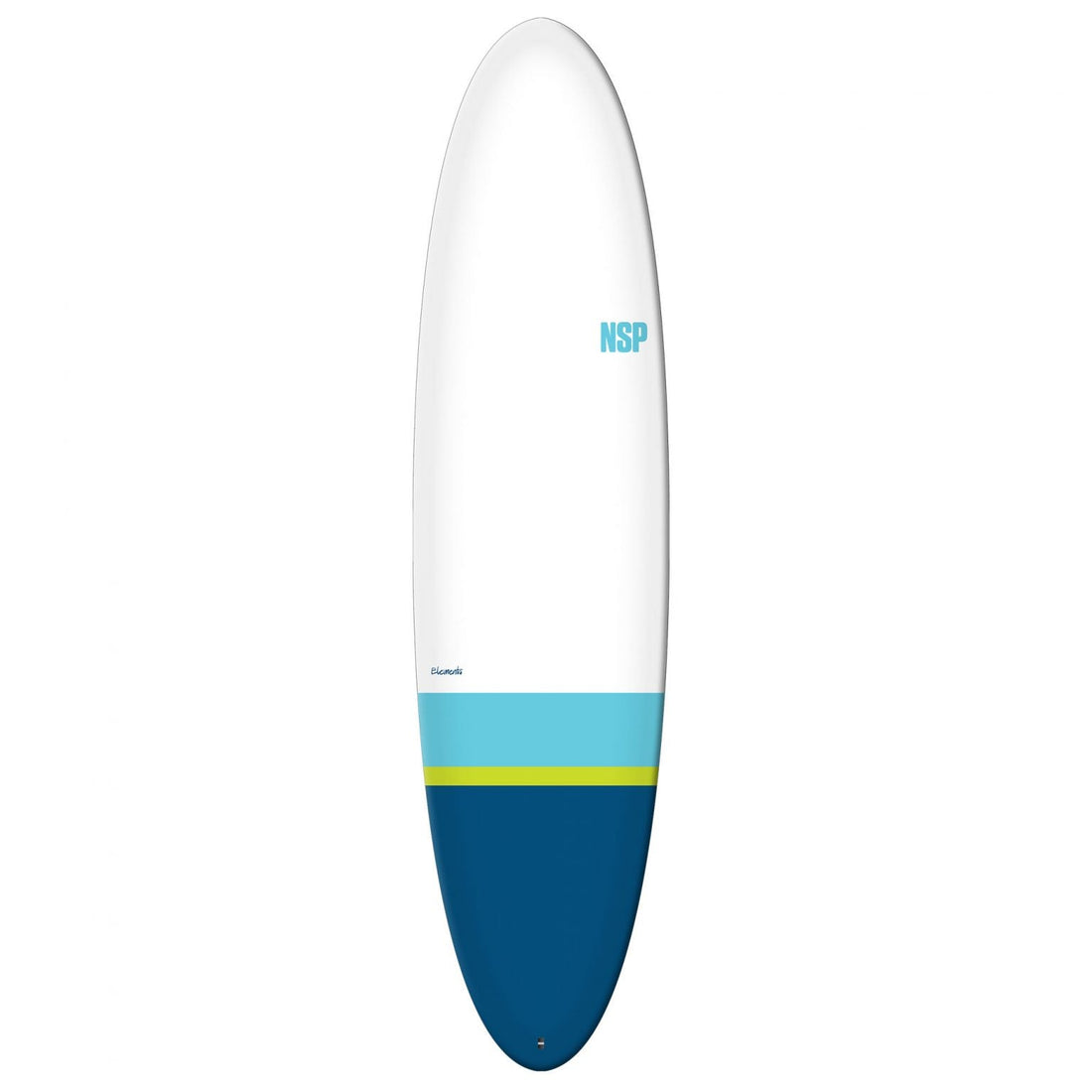 NSP 7’6 Elements Funboard Surfboard Tail Dip Navy - Skymonster Watersports