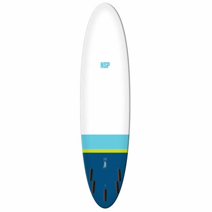 NSP 7’6 Elements Funboard Surfboard Tail Dip Navy - Skymonster Watersports