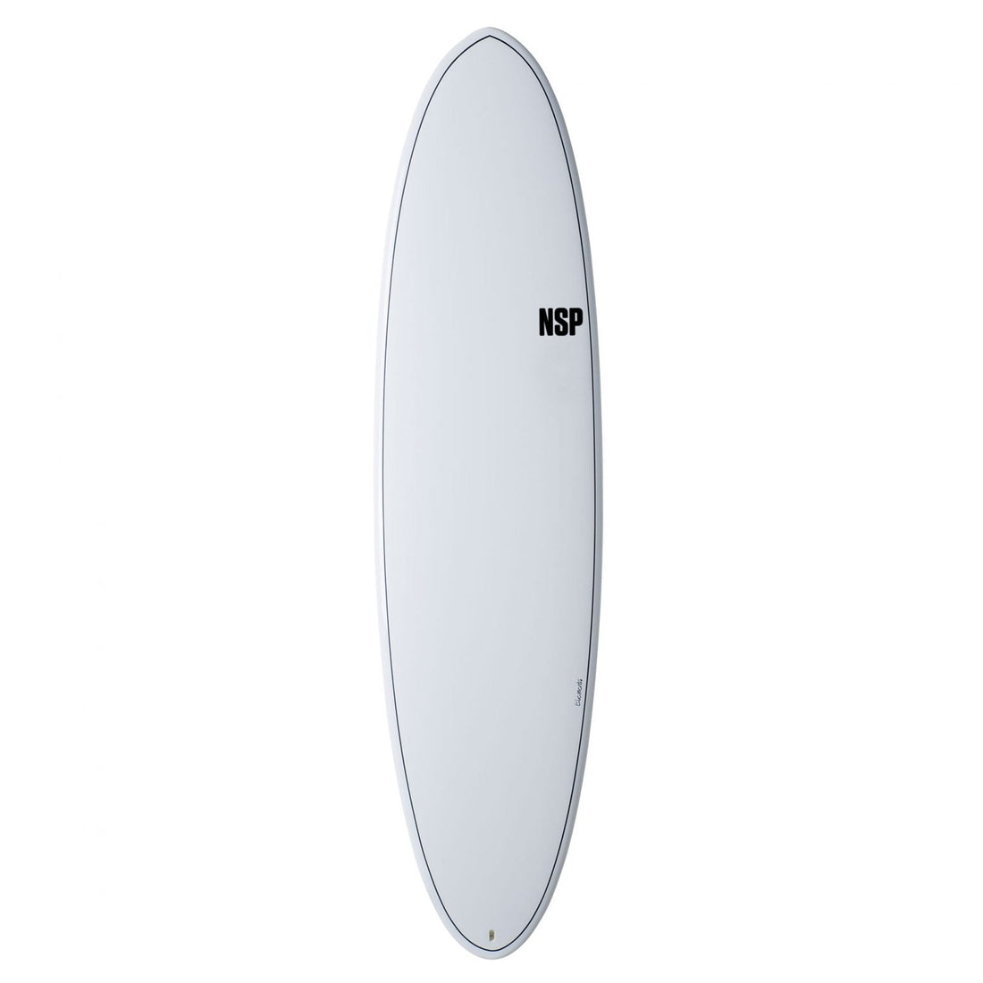 NSP 7’6 Elements Funboard Surfboard - White - Skymonster Watersports