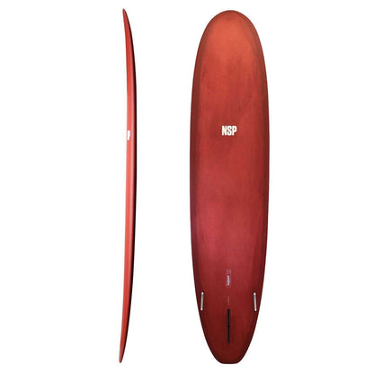 NSP Protech Longboard Red Surfboard 8&