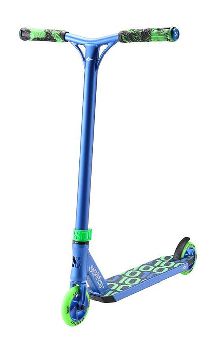 Sacrifice Flyte 100 V2 Stunt Scooter - Blue/Green - Skymonster Watersports