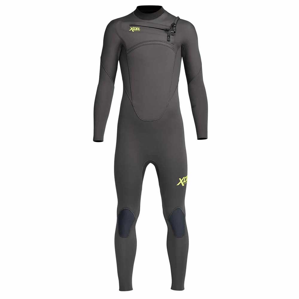 Xcel Kids Comp 5/4 Front Zip Wetsuit - Graphite - Skymonster Watersports