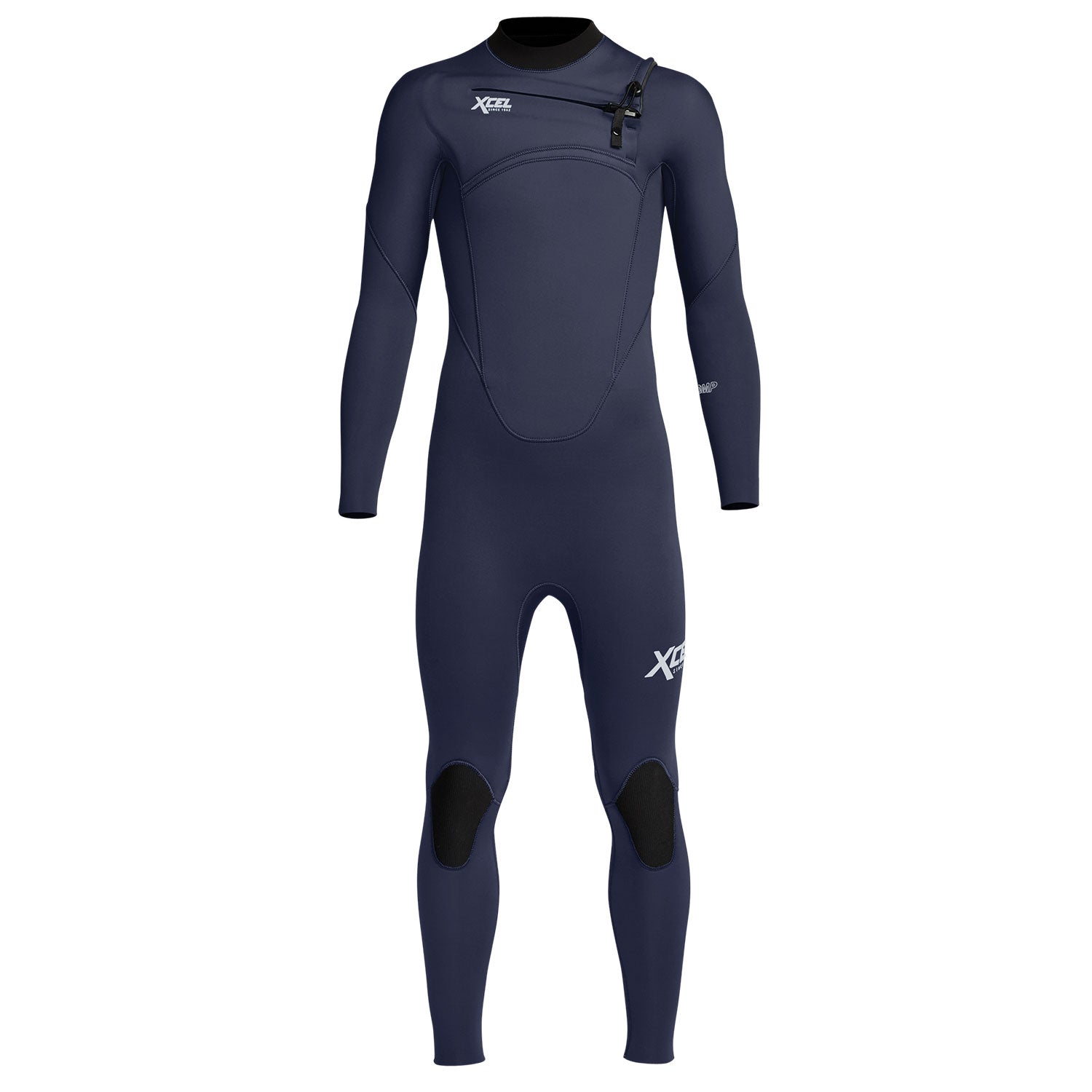 Xcel Kids Comp 5/4 Front Zip Wetsuit - Midnight Blue - Skymonster Watersports